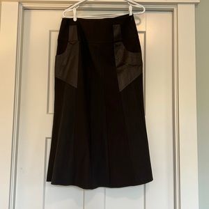 Dark brown long skirt